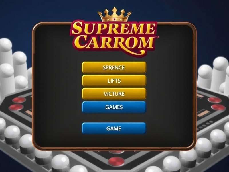 Supreme Carrom Main Game Screen Supreme Carrom Game Interface
